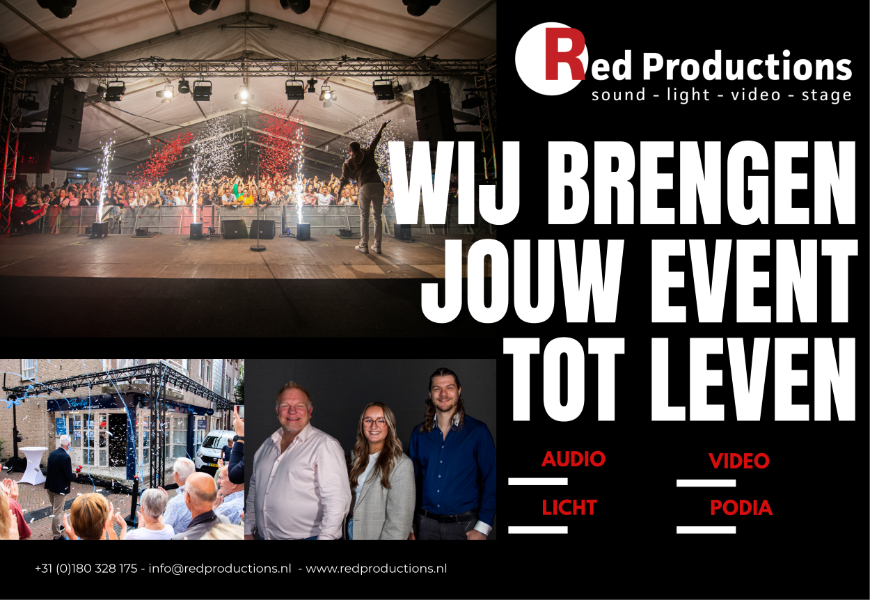 Red Productions wedstrijdbalsponsor Groeneweg
