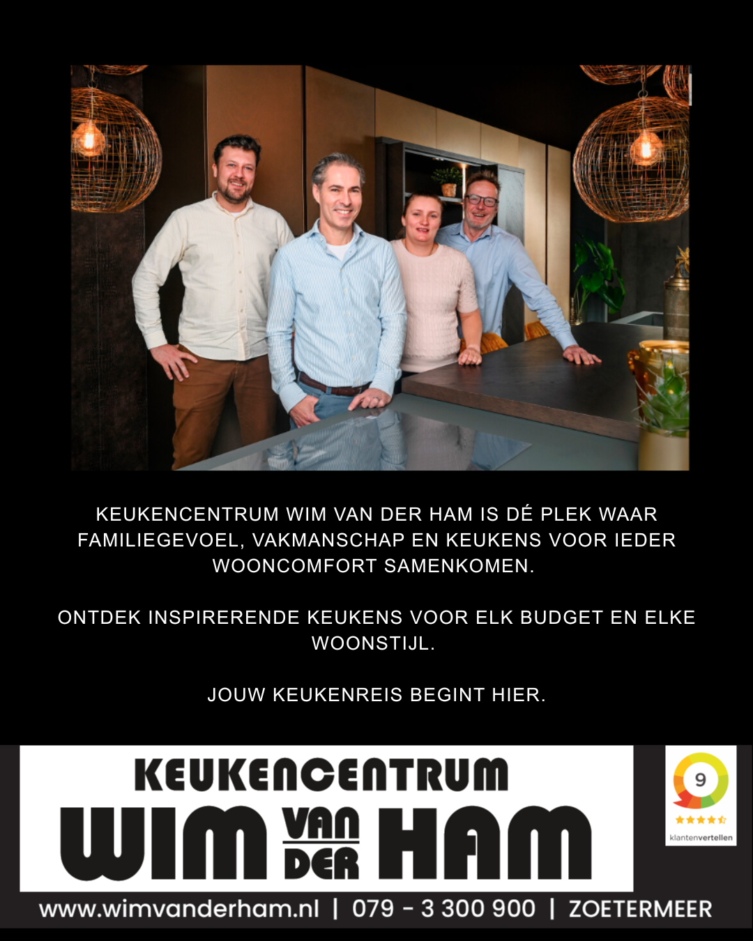 Wedstrijdbalsponsor Wim van der Ham Keukencentrum