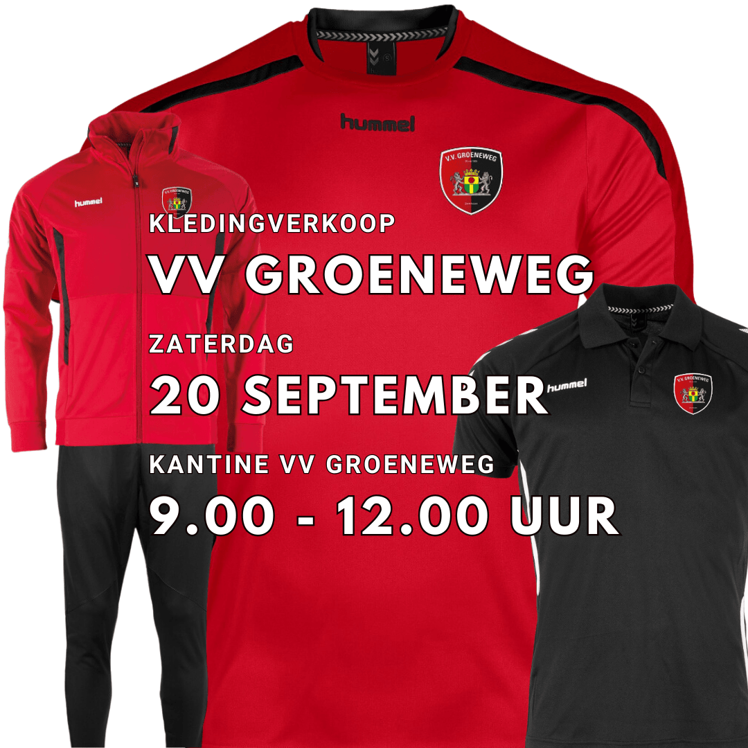 Kledingverkoop zaterdag 20 september
